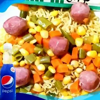 Hình ảnh Mì trộn hồ lô - pepsi