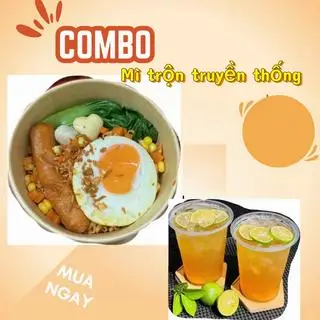 Hình ảnh Combo mì trộn truyền thống - trà tắc