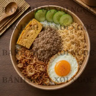 Hình ảnh Xôi trứng chả pate