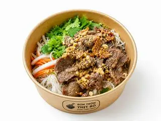 Hình ảnh Bún trộn thịt bò nem nướng