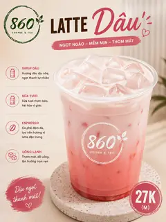 Hình ảnh latte dâu