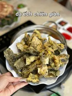 Hình ảnh Da ếch chiên giòn