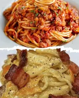 Hình ảnh Size M Combo 2 Mì ý Spaghetti - Bò băm - sốt kem nấm