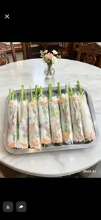 Hình ảnh Gỏi cuốn tôm tai heo (10 cái) chấm tương đậu