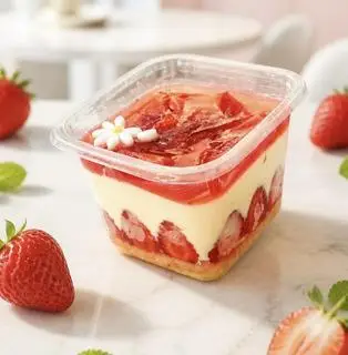 Hình ảnh Dâu Cheesecake Hộp