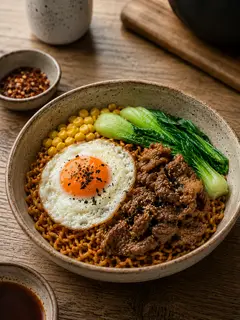 Hình ảnh Mỳ trộn indomie bò trứng