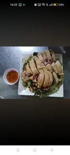 Hình ảnh Vịt góc tư cháo gỏi đầy đủ
