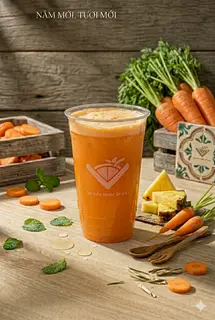 Hình ảnh Nước Ép Thơm + Cà Rốt