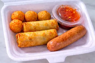 Hình ảnh Combo cá viên - chả giò - xúc xích
