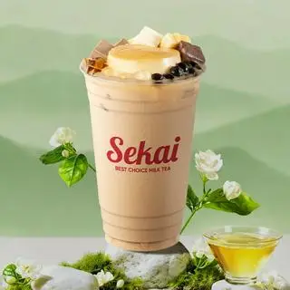 Hình ảnh Trà Sữa Sekai Full Topping (L)