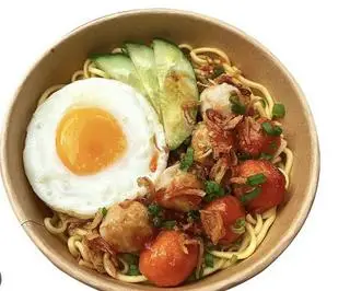 Hình ảnh mì trộn cá viên 