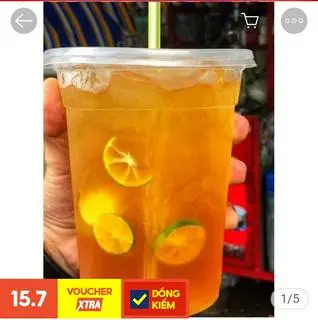 Hình ảnh Trà đào khổng lồ 