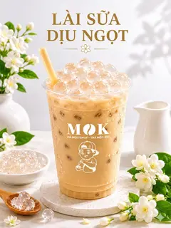 Hình ảnh Trà sữa lài sữa dịu ngọt