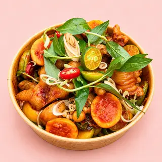 Hình ảnh Chân gà x trứng non x sốt Thái
