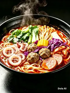 Hình ảnh Mì cay mực