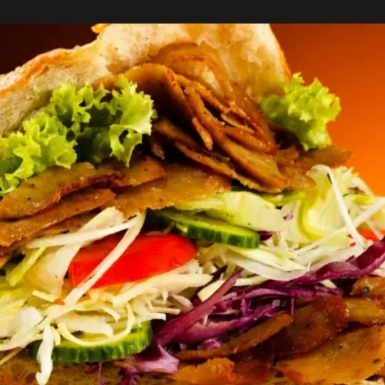 Hình ảnh kebab thịt +trà tắc 