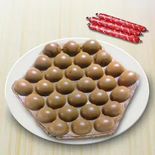 Hình ảnh Bánh Trứng Sô-cô-la Full Xúc Xích