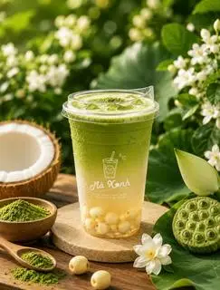 Hình ảnh Ô Long Matcha Sen Dừa