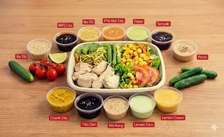 Hình ảnh Mì rau củ Gà ( Tự chọn sốt)