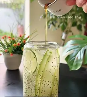 Hình ảnh Đá chanh tươi hạt chia
