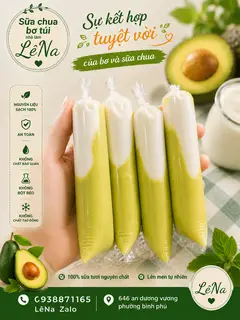 Hình ảnh Set 5 bịch sữa chua bơ 