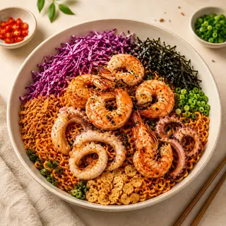 Hình ảnh Mì Trộn Hải Sản