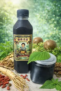 Hình ảnh combo nước sâm ngũ hoa trà và thạch quy linh cao