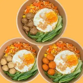 Hình ảnh Mì trứng lòng đào cá viên , mì trứng bò viên, mì trứng tôm viên đồng giá