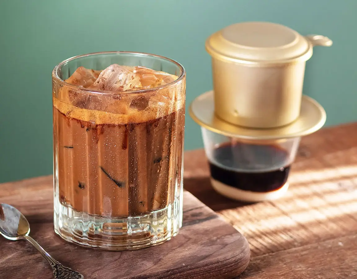 Hình ảnh Cafe sữa đá phin