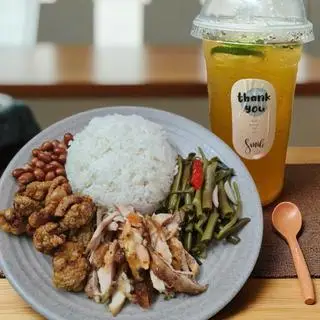 Hình ảnh Combo cơm gà da giòn xì trum & trà chanh -  15/51/97 văn cao