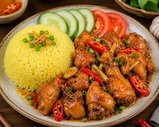 Hình ảnh CƠM GÀ XÀO XÃ ỚT 