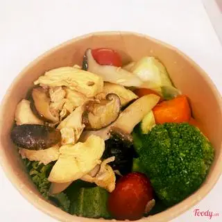 Hình ảnh Cơm gà xào nấm