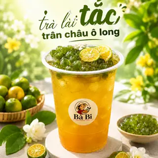 Hình ảnh Trà LÀI TẮC trân châu Ô long 800ml
