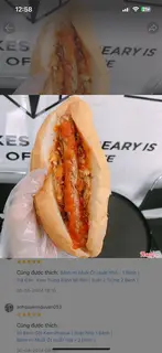 Hình ảnh Bánh mì chà bông hành, xúc xích