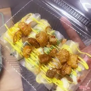 Hình ảnh Dẻo cuộn hành phi trứng đào tóp mỡ 