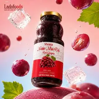 Hình ảnh ViVazz Nước nho đỏ Red Grape 250ml
