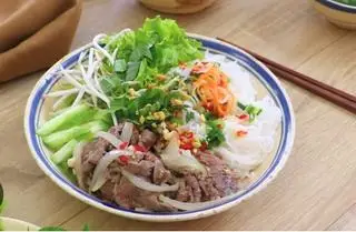 Hình ảnh bún thịt bò xào 