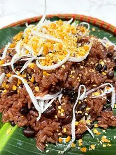 Hình ảnh XÔI ĐẬU ĐEN CUỐN BÁNH PHỒNG ( size M )