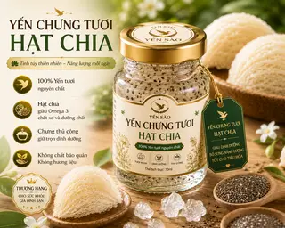 Hình ảnh Yến chưng tươi Hạt chia