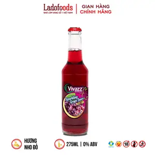 Hình ảnh Vivazz sparkling juice - Nước nho đỏ có ga - 275 ml