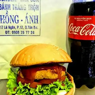 Hình ảnh Combo6 - burger gà - kèm chai coca
