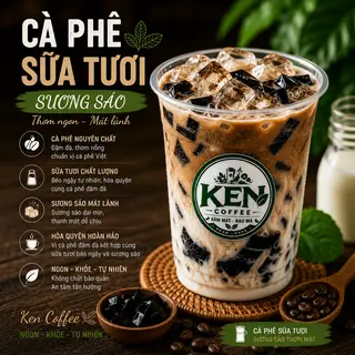 Hình ảnh Cà Phê Sữa Tươi Sương Sáo