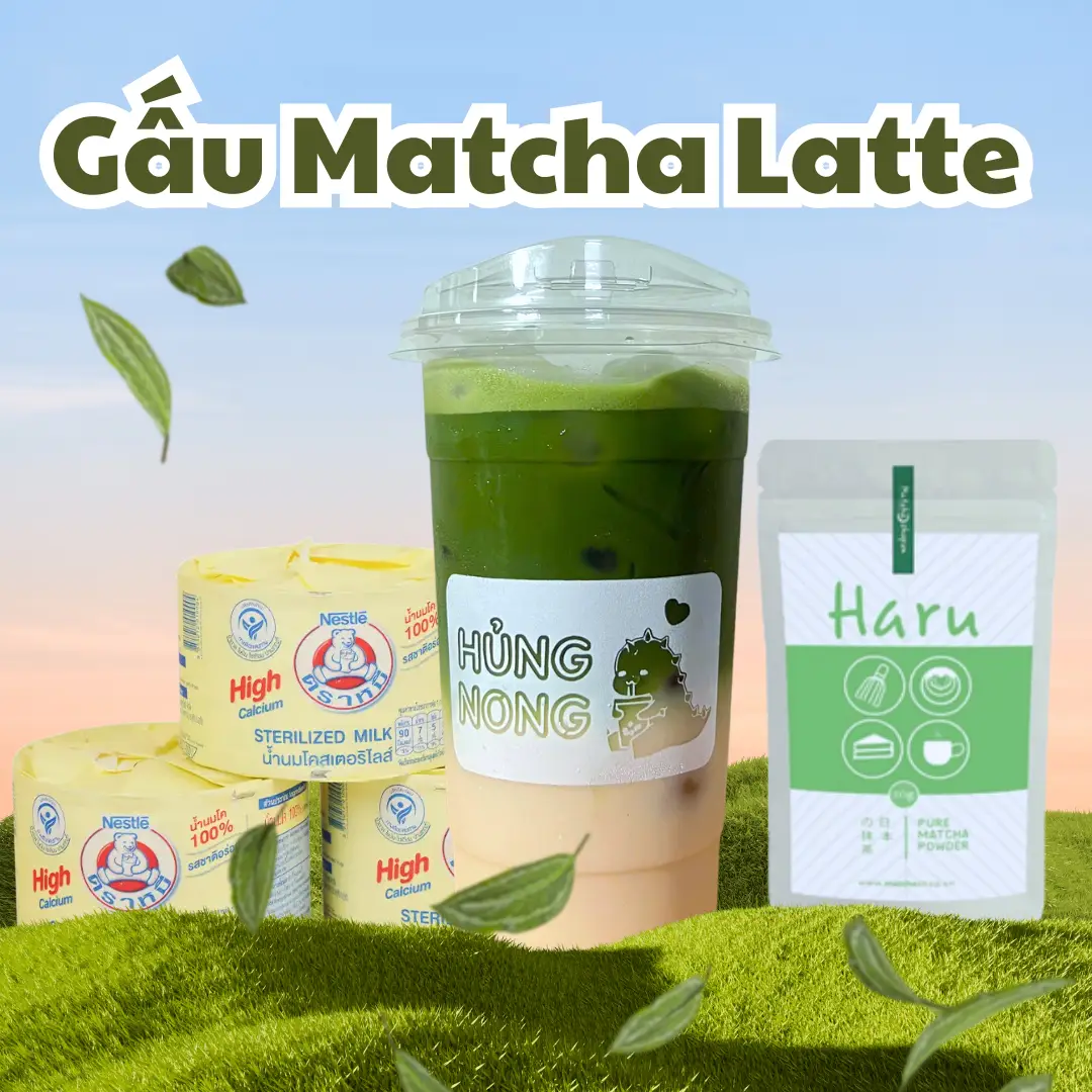 Hình ảnh Matcha Latte Sữa Gấu - HARU