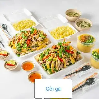 Hình ảnh Gà nguyên con xé phay trộn gỏi + 2 cháo + 2 cơm