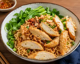 Hình ảnh Mì Trộn Chả Cá