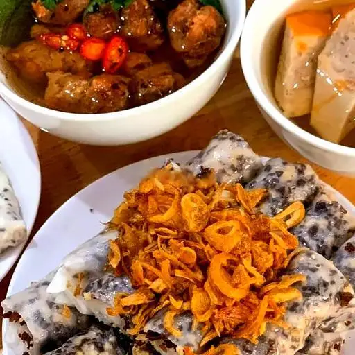 Hình ảnh Bánh cuốn thịt miếng nướng
