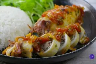 Hình ảnh Mực nhồi thêm