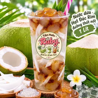 Hình ảnh Nước Dừa Hạt Đác Rim Đường Thốt Nốt 1 lít