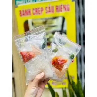 Hình ảnh bánh tráng muối sate tắc