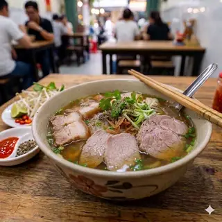 Hình ảnh 鲜肉濑粉	/	Pork Thick Noodle Soup	/	Bánh Canh Thịt